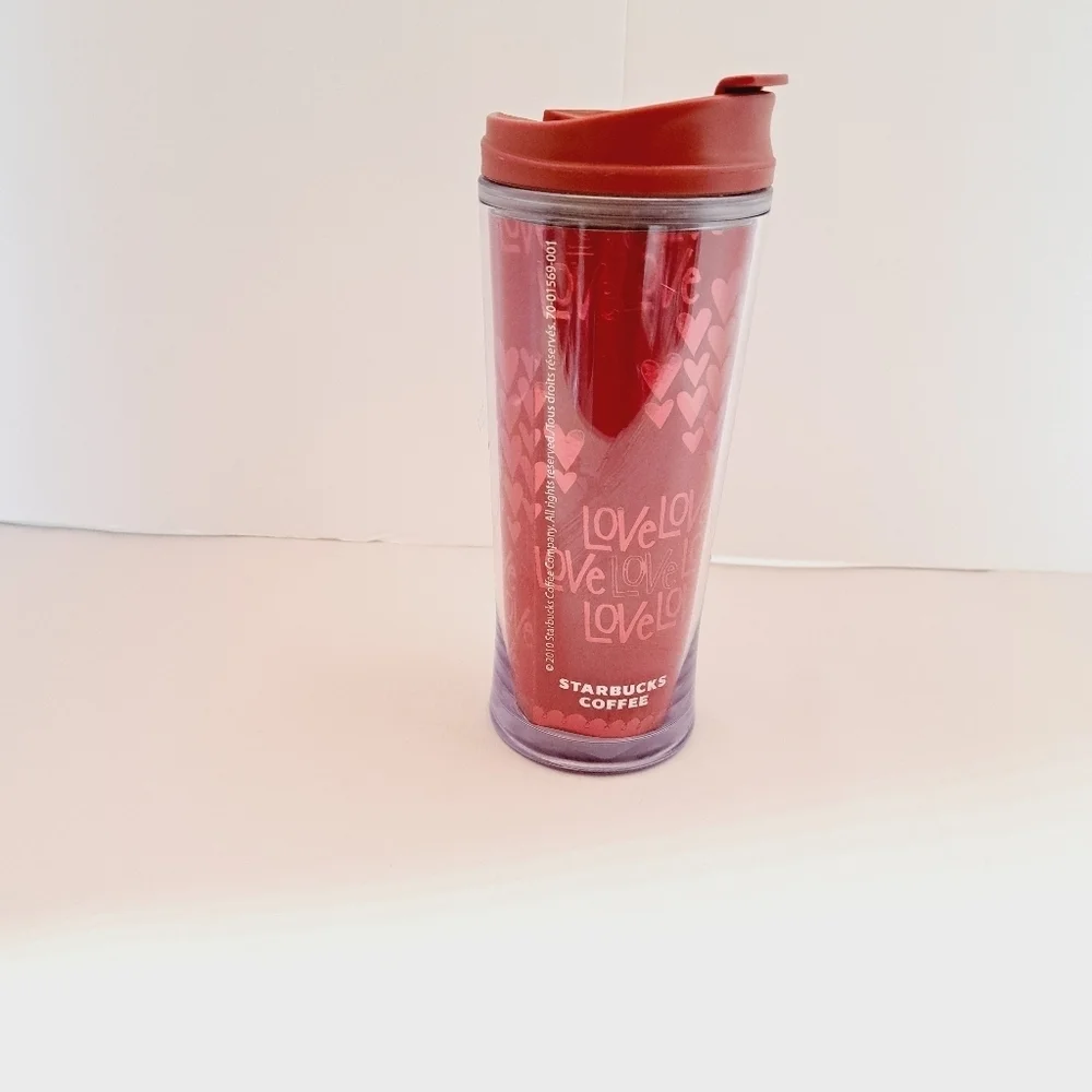 Starbucks 2010 Valentines 8 Oz Red Love Tumbler‎ Mug